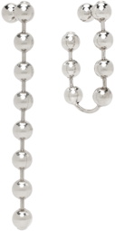 HUGO KREIT Silver Ball Chain Earrings