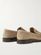 VINNY's - Townee Suede Penny Loafers - Neutrals