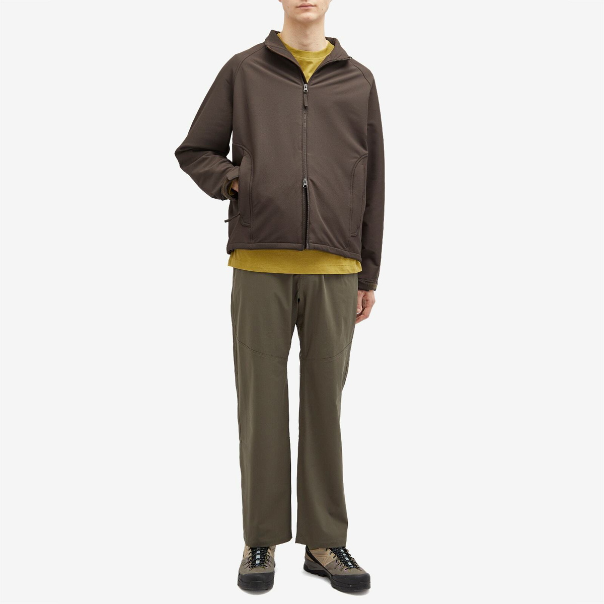 Klättermusen Men's Long Sleeve Root Logo T-Shirt in Meadow Green