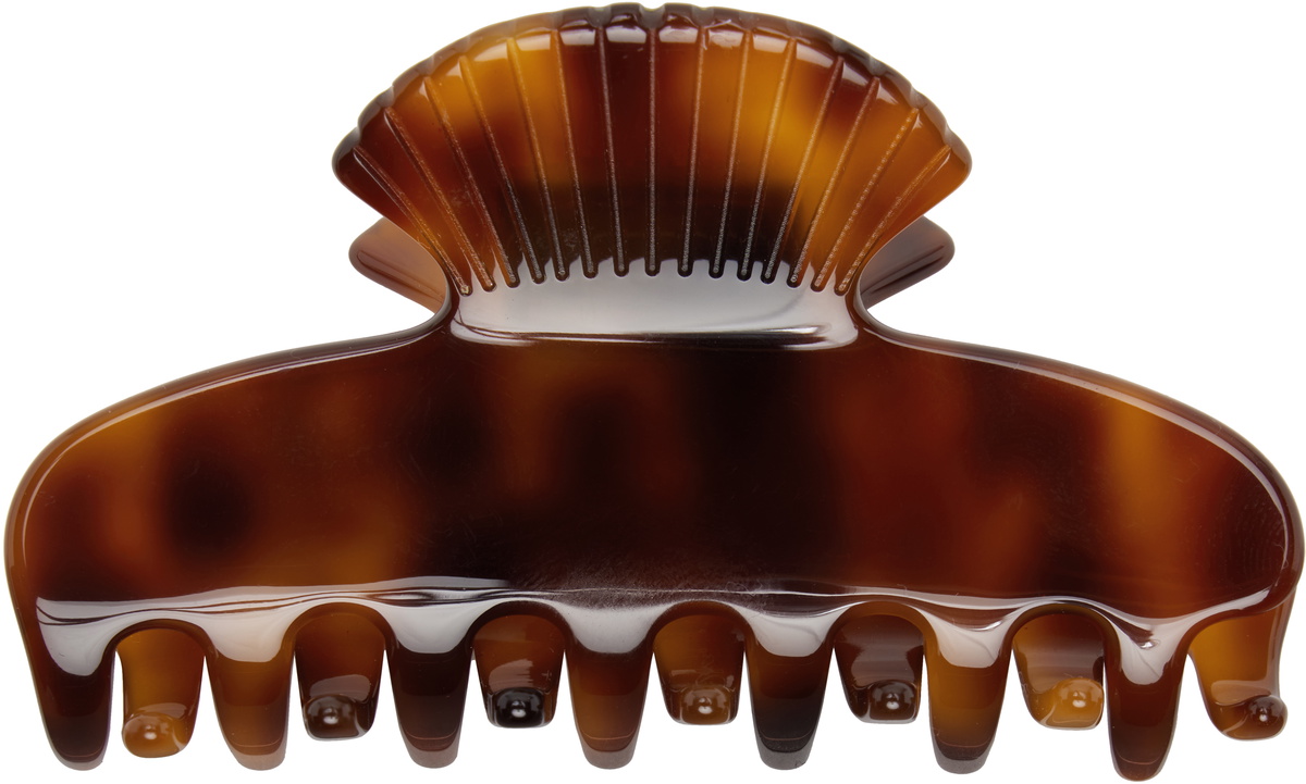 Sophie Buhai Brown Small Fan Shell Claw Hair Clip