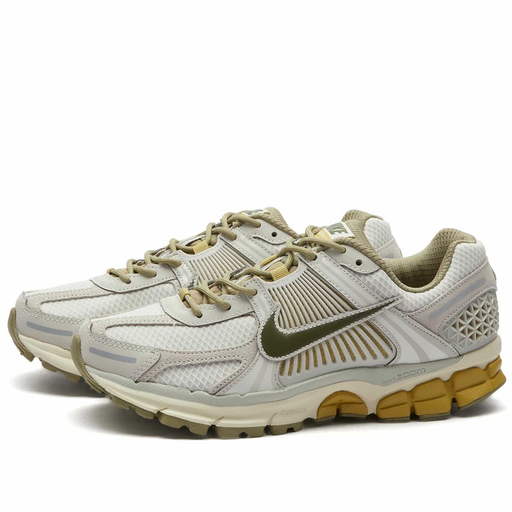 Photo: Nike Zoom Vomero 5 Sneakers in Light Bone/Medium Olive