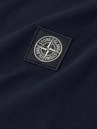 Stone Island - Logo-Appliquéd Stretch-Cotton Piqué Polo Shirt - Blue