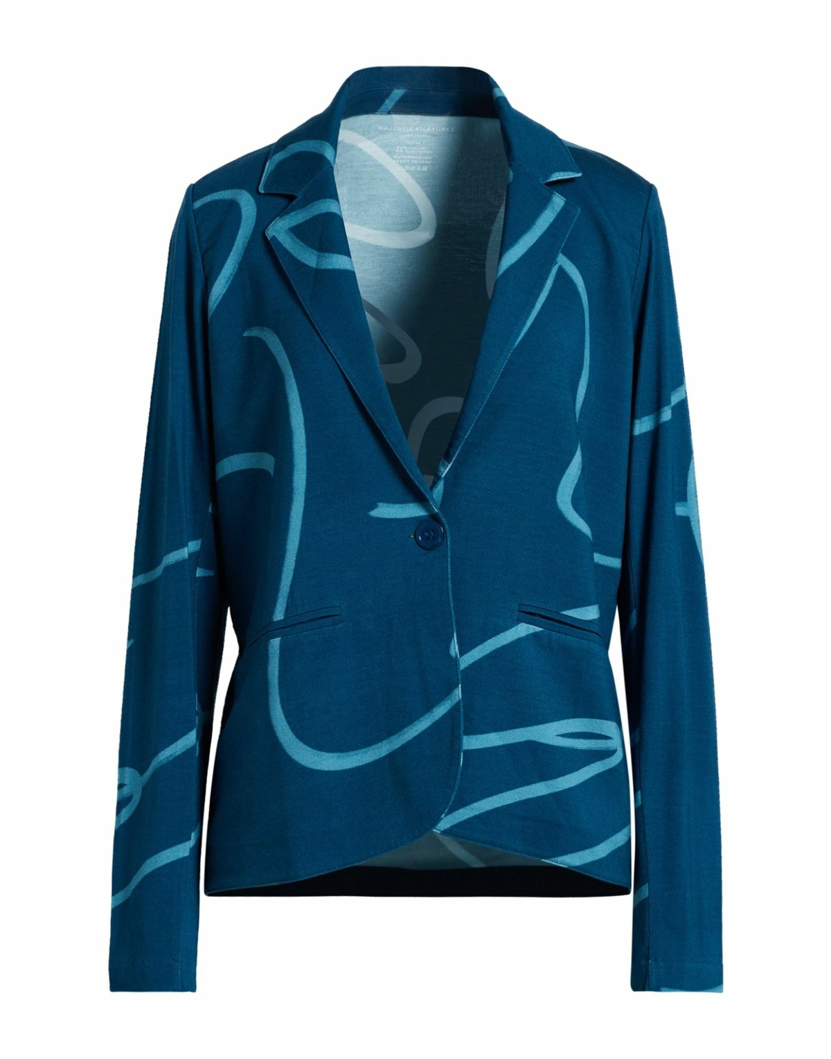 Majestic Filatures Womens Blazer Deep teal