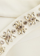 Huishan Zhang Eileen Crystal-embellished Crepe Mini Dress White