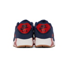 Nike Navy and Red Air Max 90 Sneakers