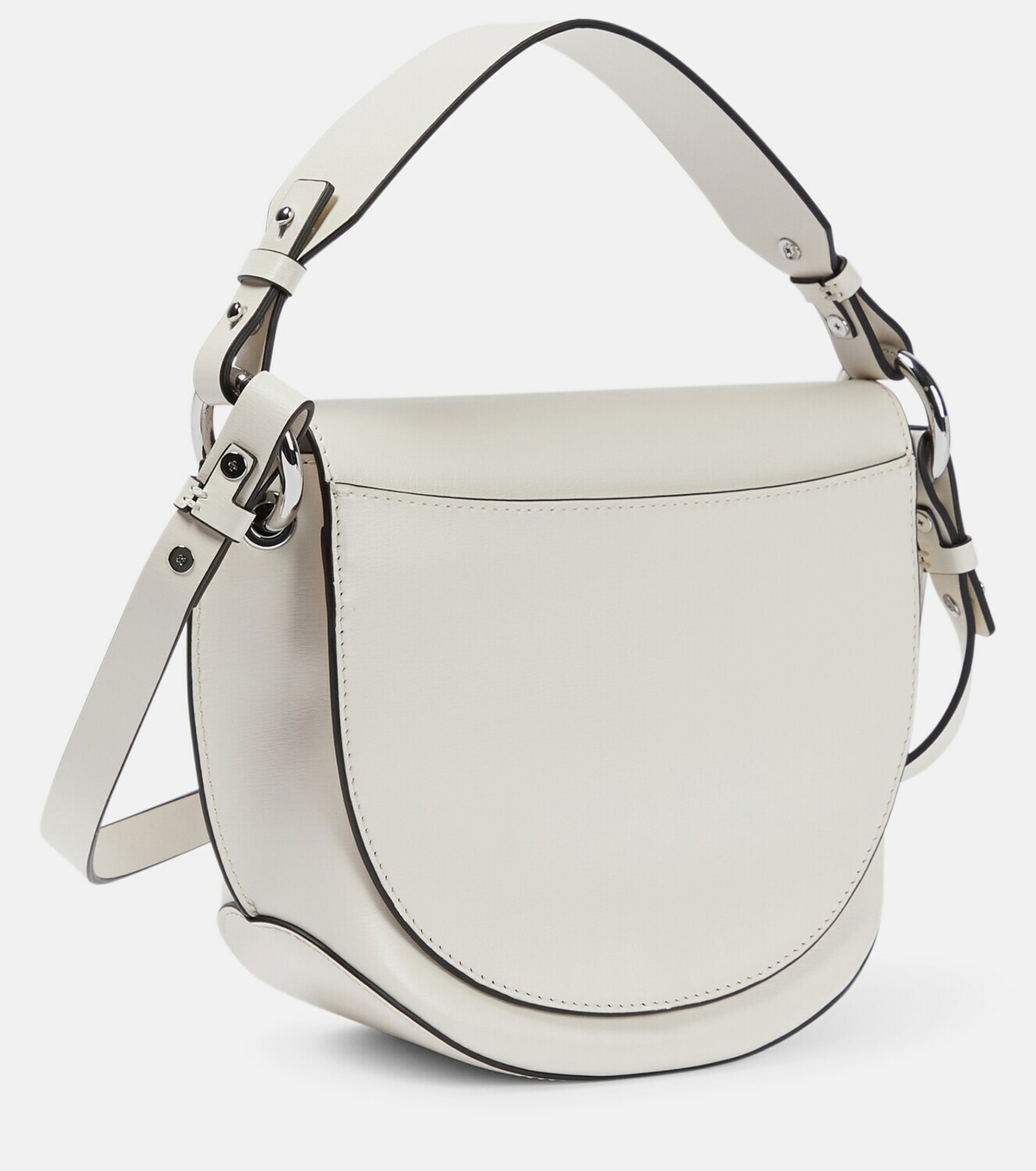 ★Ganni★ Banner Saddle Crossbody Bag Beige A4736135 MUSINSA | GANNI Banner Saddle Crossbag - Beige / A4736135