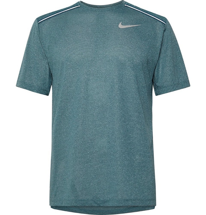 Photo: Nike Running - Miler Mélange Dri-FIT T-Shirt - Blue