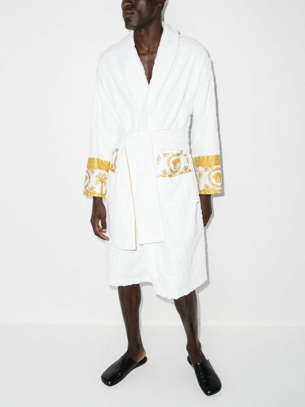 Versace Robe Designs Versace Logo Cotton Robe Versace