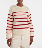 Velvet Lucia striped cotton and cashmere sweater