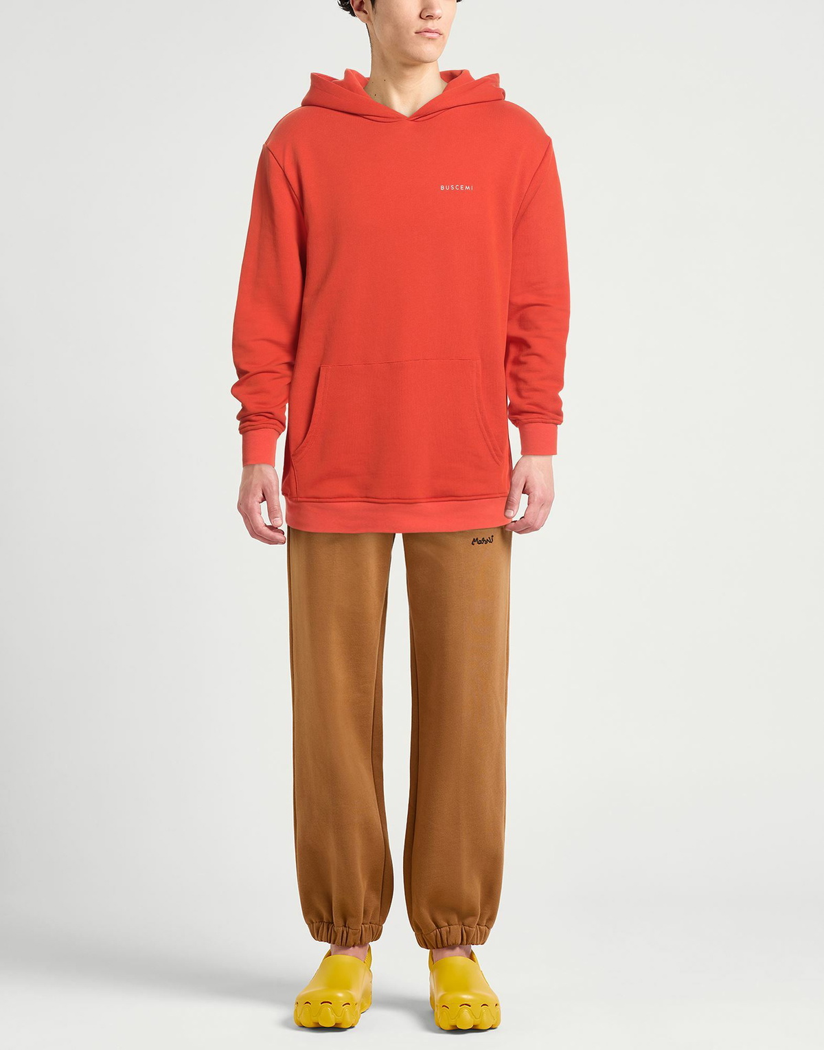 Buscemi Mens Sweatshirt in Tomato red