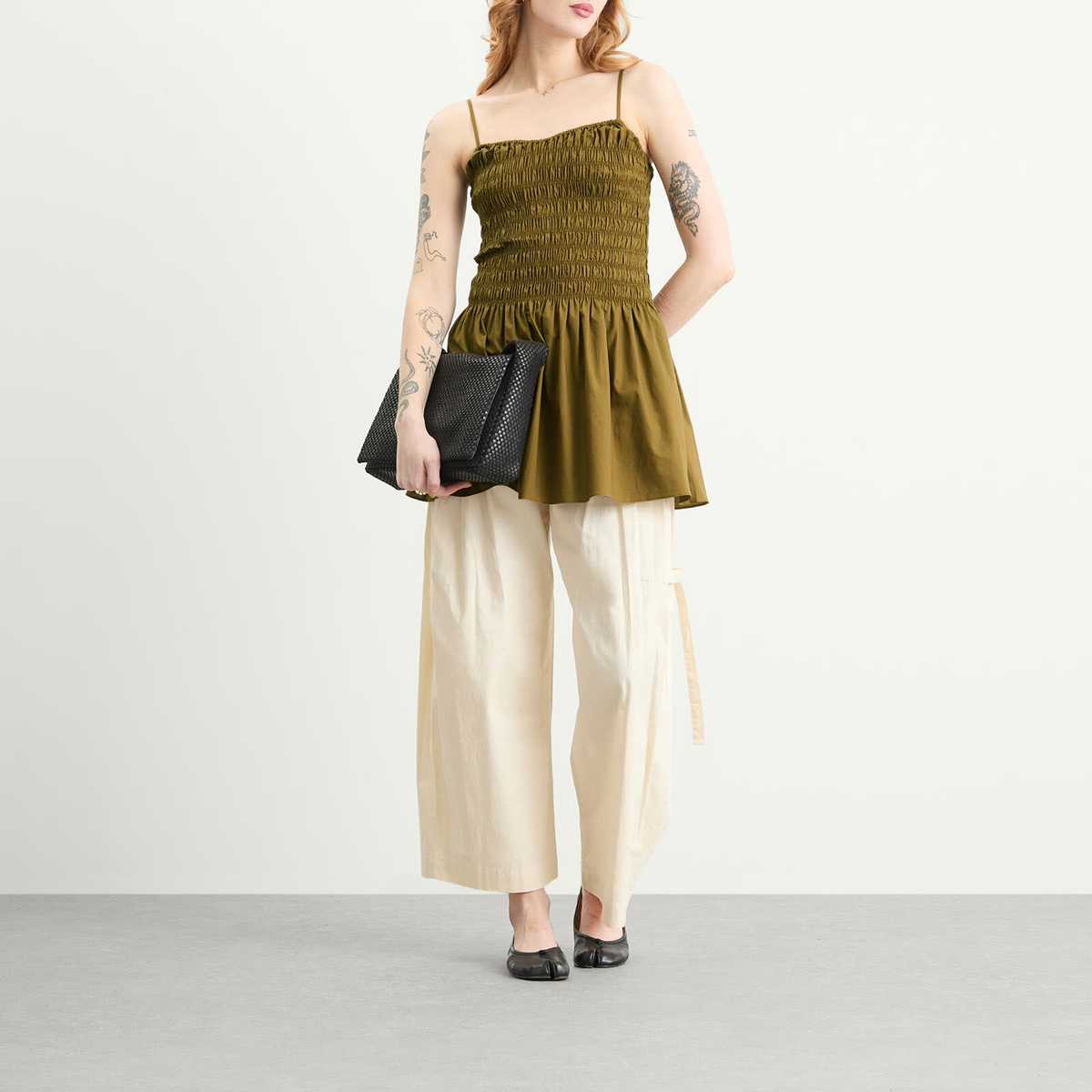 Faithfull The Brand Women's Araceli Mini Dress in Olive