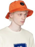 C.P. Company Orange Chrome-R Lens Bucket Hat