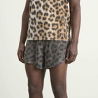 SOAR Men's Protolab Silk Shorts in Dark Leopard