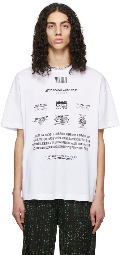Photo: VTMNTS White 'All Rights Reserved' T-Shirt