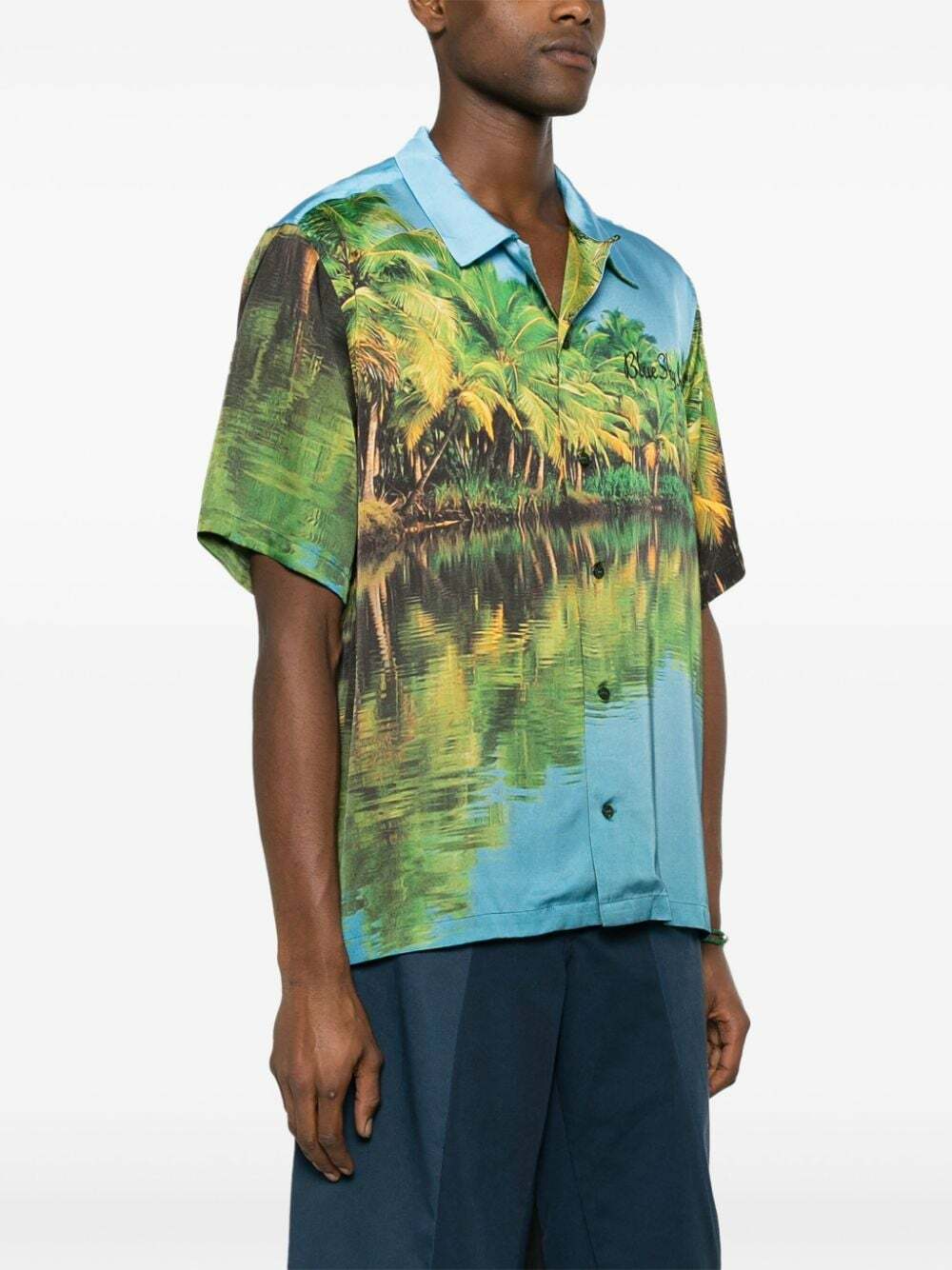BLUE SKY INN - Printed Viscose Shirt