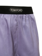 TOM FORD - Logo Silk Satin Mini Shorts