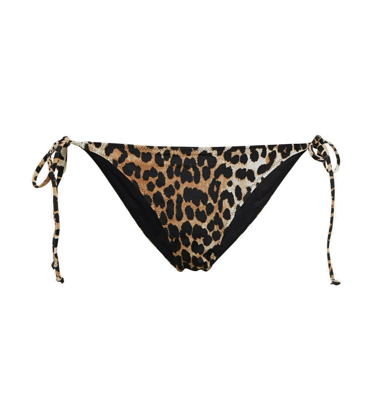 Ganni Leopard Print Bikini Bottoms Ganni