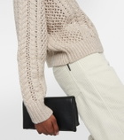 Brunello Cucinelli Cable-knit cashmere-blend sweater