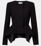 Roland Mouret Peplum crêpe jacket