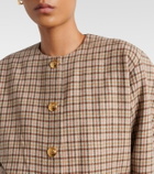 Blazé Milano Altai checked wool and cashmere jacket