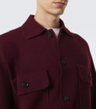 Allude Knitted wool and cashmere cardigan