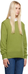 TOTEME Green Crewneck Sweater