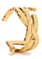 Saint Laurent Cassandre Logo Cuff Gold