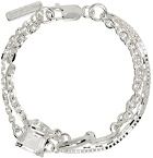 SWEETLIMEJUICE SSENSE Exclusive Silver Kamon Octa Bracelet