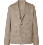 Massimo Alba - Unstructured Checked Wool, Linen and Cotton-Blend Blazer - Neutrals