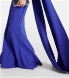 Safiyaa Ginevra embellished caped gown