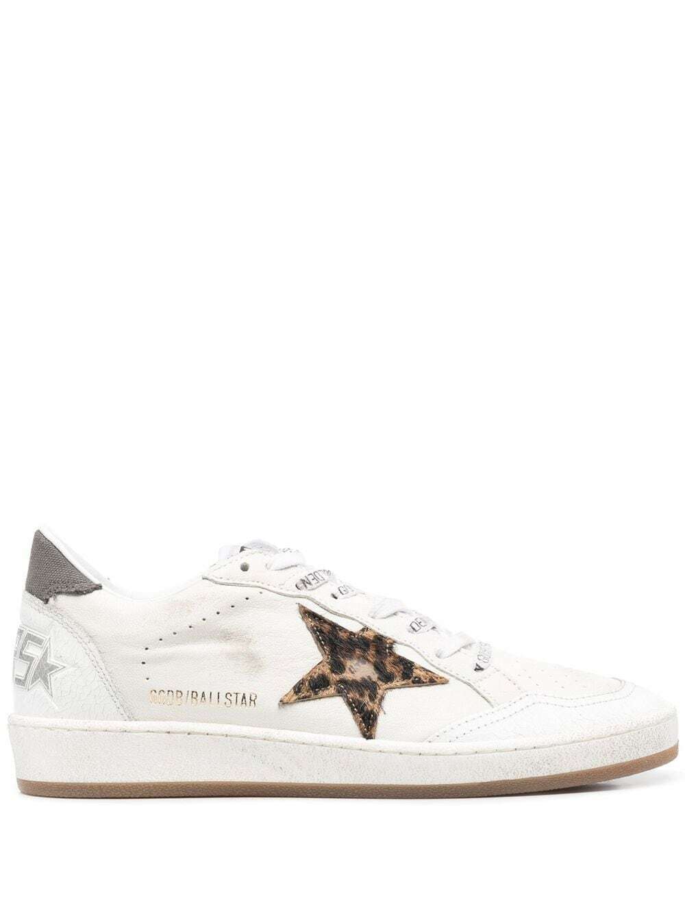 GOLDEN GOOSE - Ball Star Leather Sneakers Golden Goose Deluxe Brand