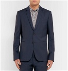 PS by Paul Smith - Slim-Fit Checked Wool-Blend Suit Jacket - Navy
