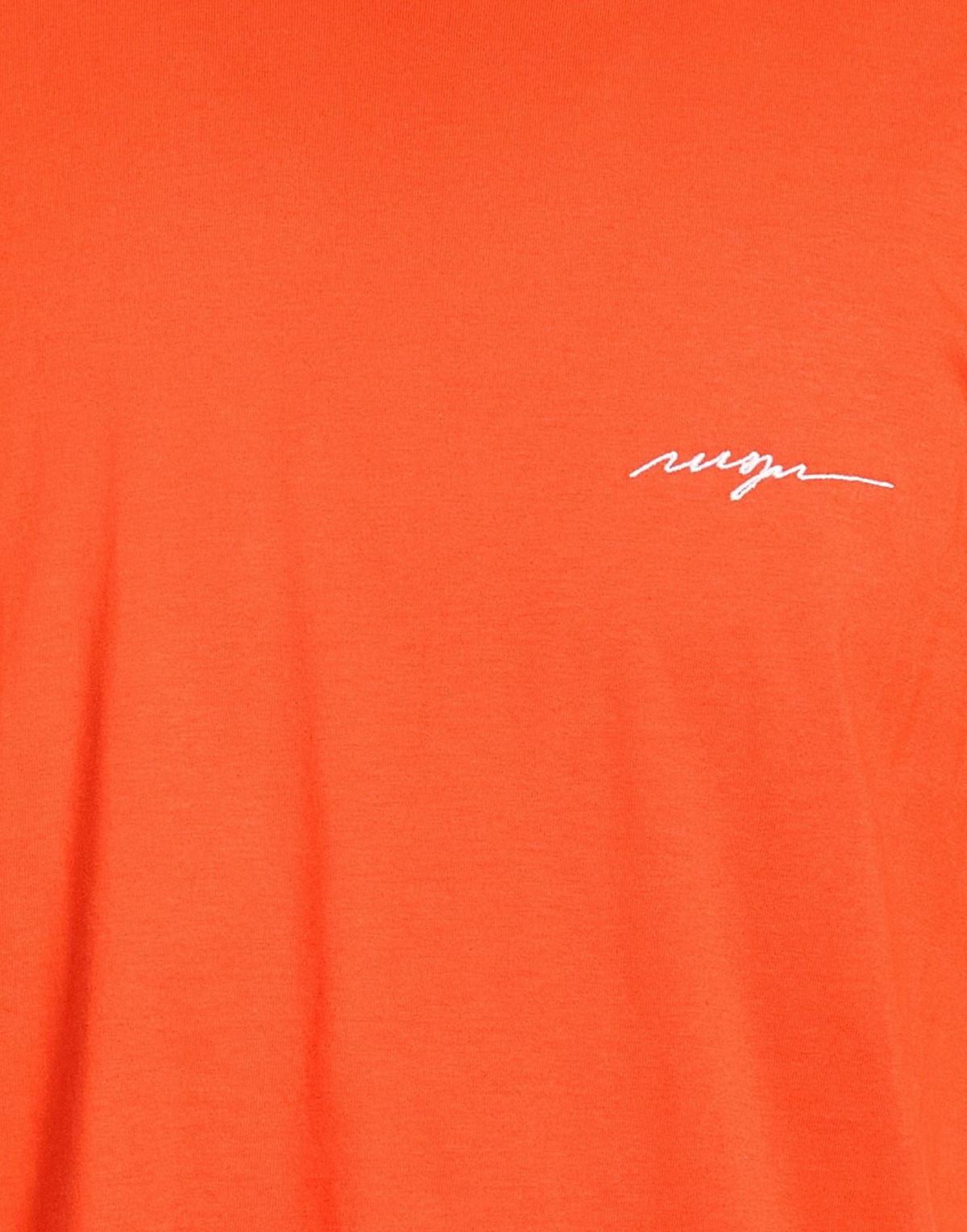Msgm Mens T-shirt in Tomato red