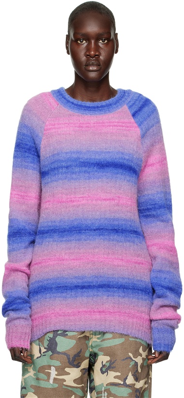 Photo: AGR Blue & Pink Striped Sweater