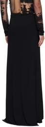 Ann Demeulemeester Black Rex Maxi Skirt