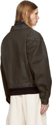 LEMAIRE Brown Trucker Denim Jacket