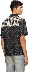 AMIRI Black Music Notes Bowling Shirt