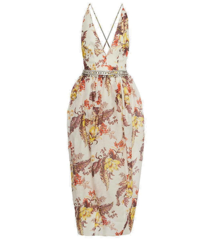 Photo: Zimmermann Matchmaker embellished floral midi dress