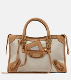 Balenciaga Le City Small canvas top-handle bag