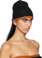 ISSEY MIYAKE Black & Orange Interplay Beanie