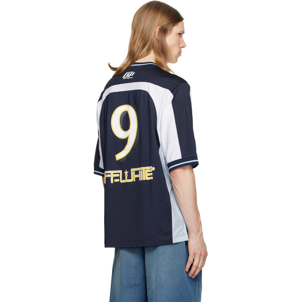 Off-White Navy Royal Team Soccer T-shirt