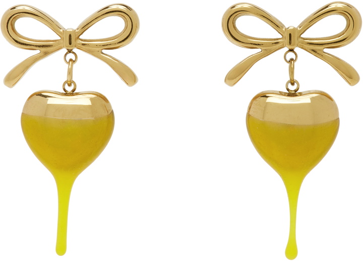 Photo: Ottolinger Dipped Bow Heart Earrings
