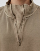 Reebok Classics Natural Dye Quarter Zip Sweatshirt Brown - Mens - Half Zips
