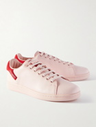 Raf Simons - Orion Suede-Trimmed Leather Senakers - Pink