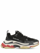 BALENCIAGA - Triple S Suede, Leather & Mesh Sneakers