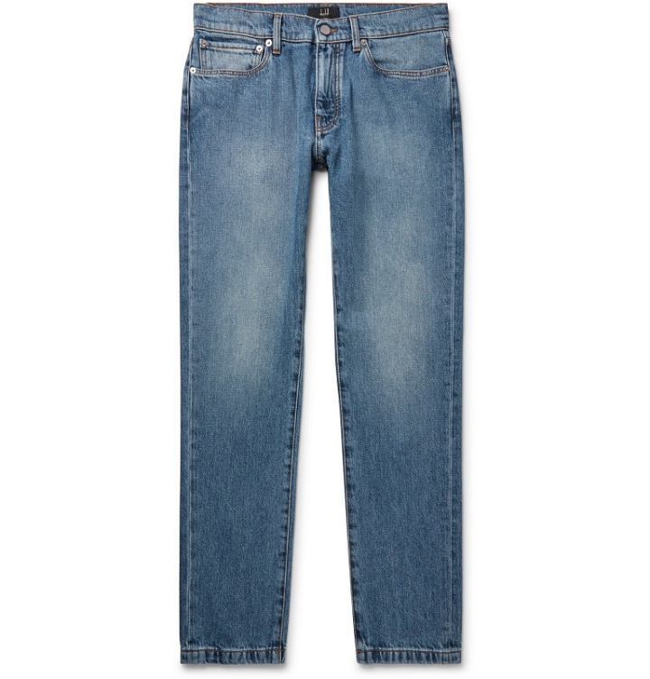 Photo: Dunhill - Slim-Fit Denim Jeans - Blue