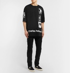 TAKAHIROMIYASHITA TheSoloist. - Oversized Appliquéd Cotton-Jersey T-Shirt - Black