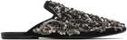 Dries Van Noten Black Embellished Slippers