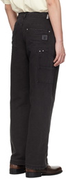 Represent Black Heaton Workwear Trousers