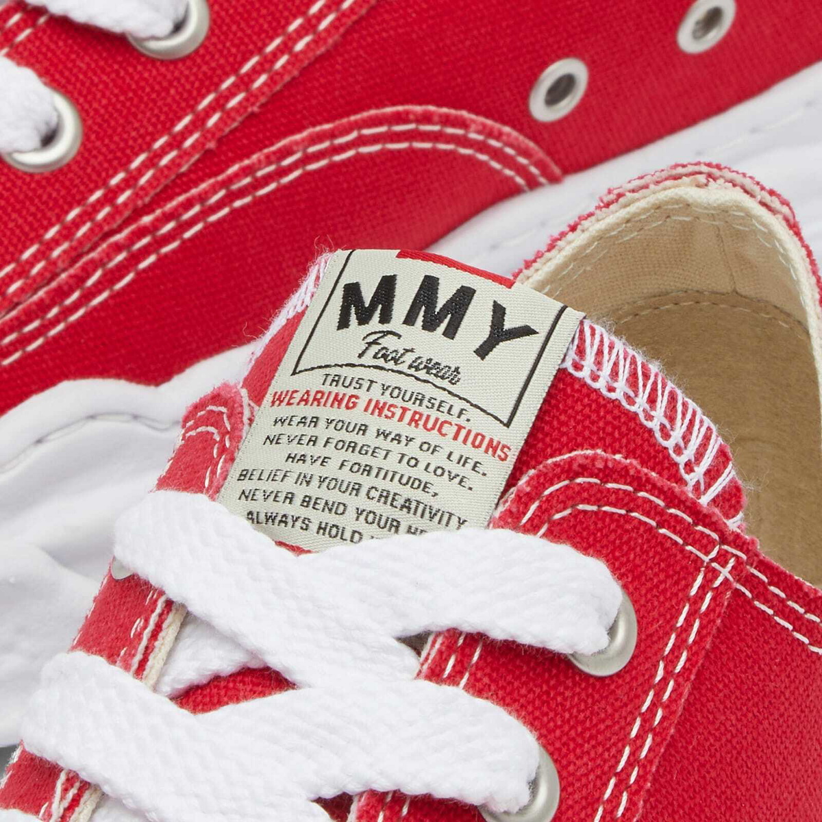 MIHARA YASUHIRO｜SNEAKERS (A08FW705 Red/White) Maison MIHARA YASUHIRO WAYNE OG Sole Leather High-top